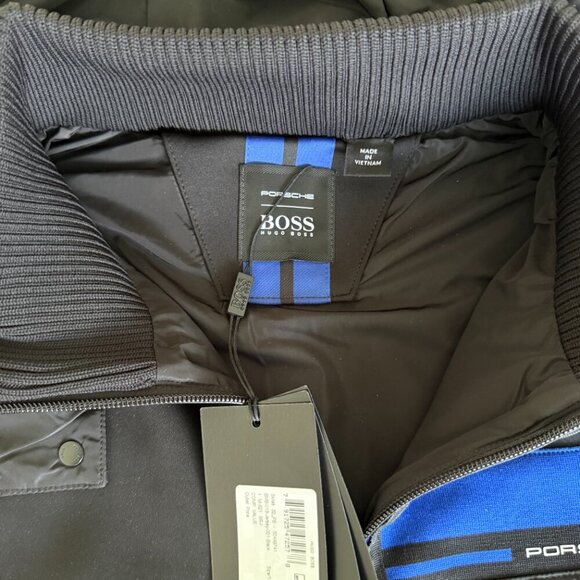 Hugo Boss Porsche Skiles 32 Black Hooded Jacket, Sz. Med & X-Large - Picture 11 of 11